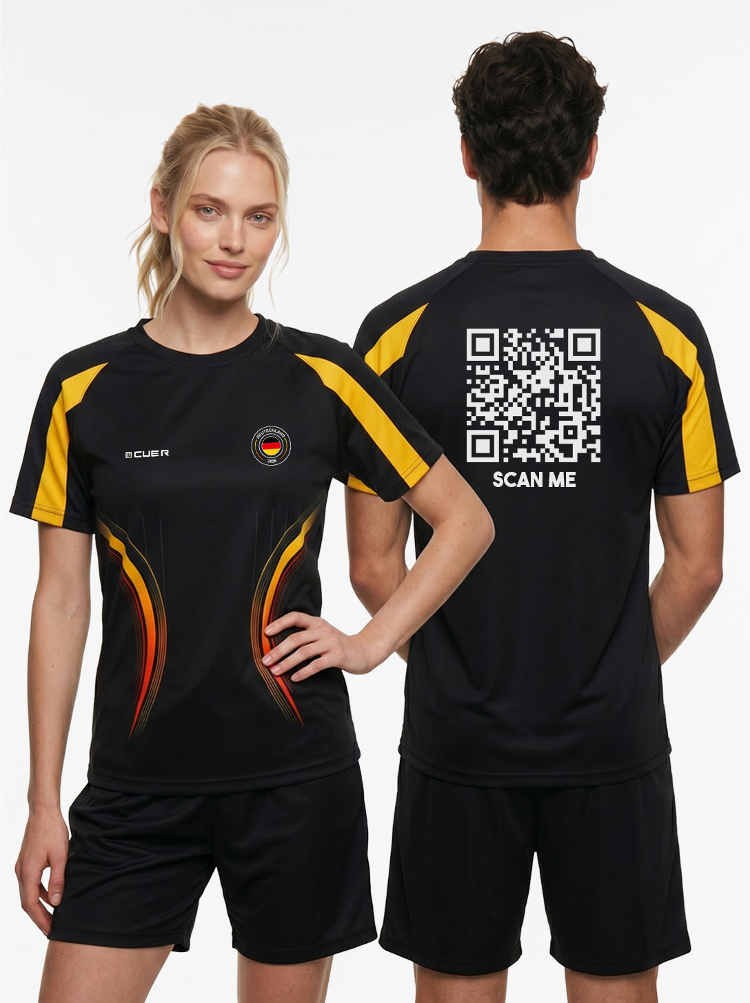 Maillot QR Code Noir - Allemagne 2026 Édition Limitée - SCAN ME - CLASSIC