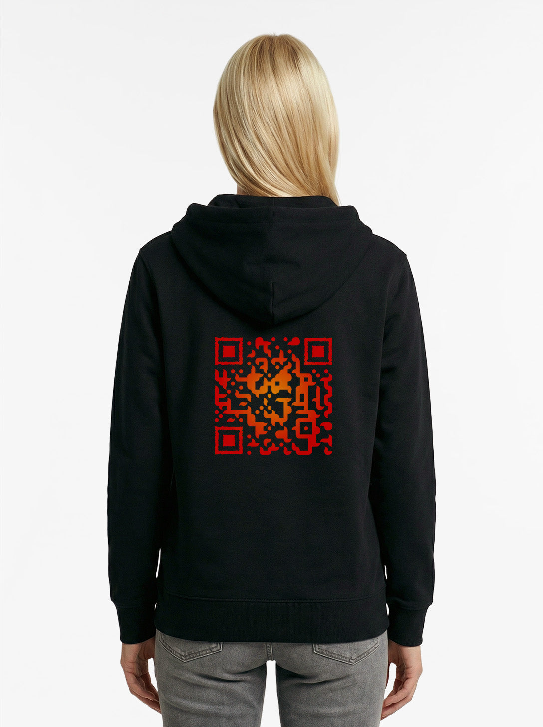 QR Code Zip Hoodie Unisex - FIREBALL
