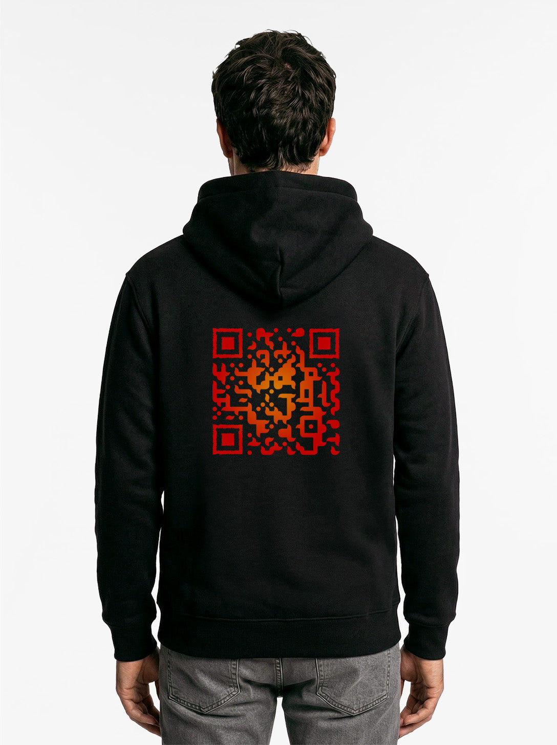 QR Code Zip Hoodie Unisex - FIREBALL