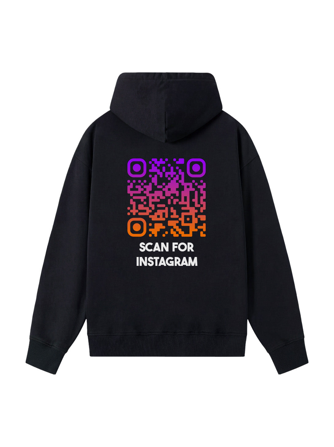 QR-Code Zip Hoodie Unisex - Scan For Instagram - SUNSET