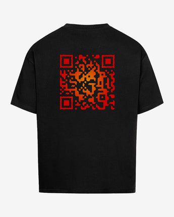 FIREBALL Oversized QR Code T-Shirt Unisex
