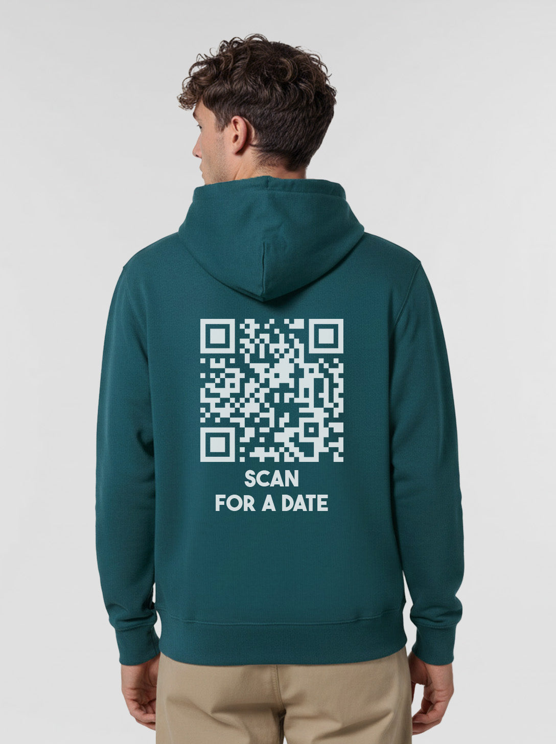 QR Code Hoodie Unisex - Scan For A Date - CLASSIC
