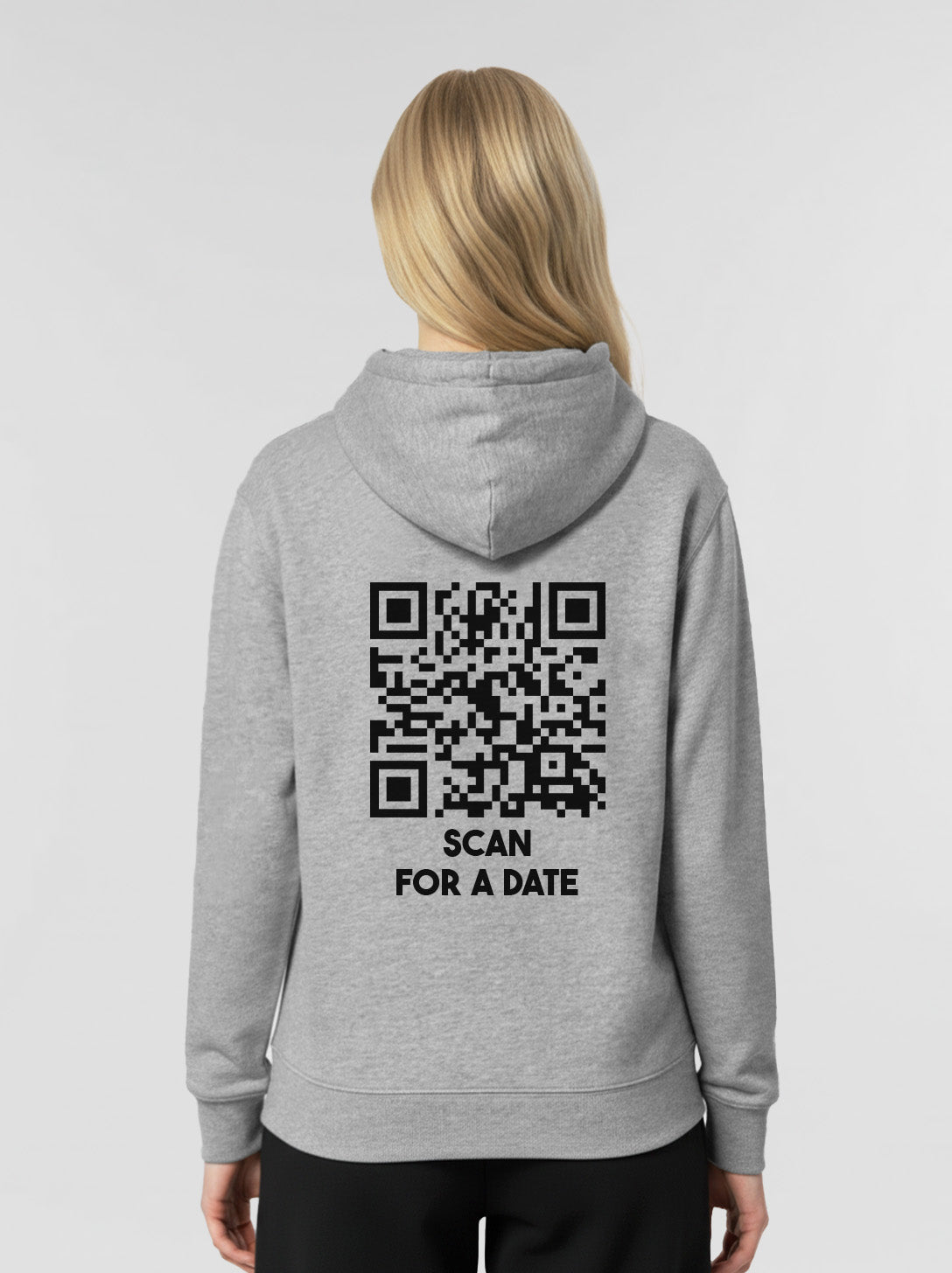 QR Code Hoodie Unisex - Scan For A Date - CLASSIC