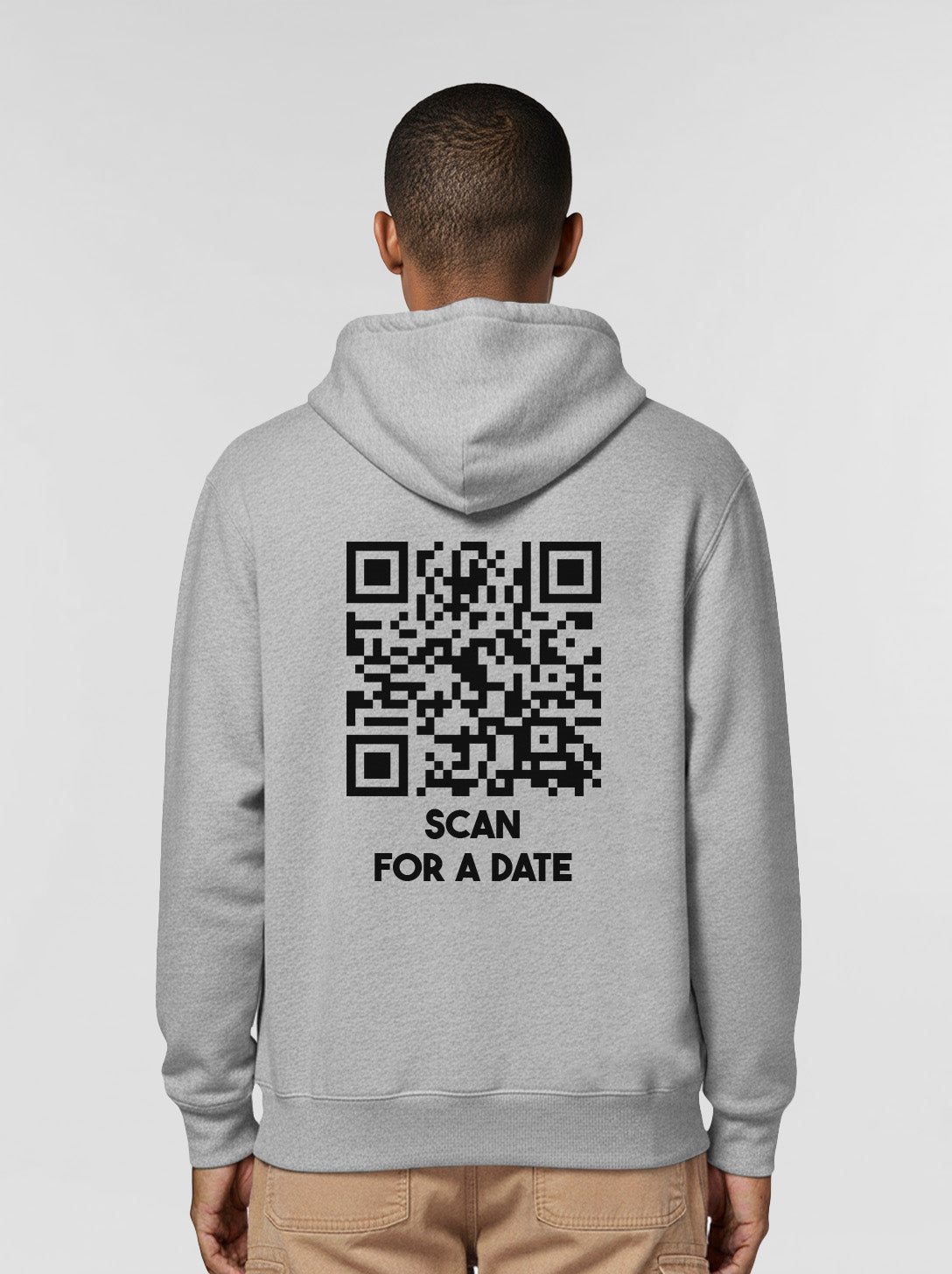 QR Code Hoodie Unisex - Scan For A Date - CLASSIC