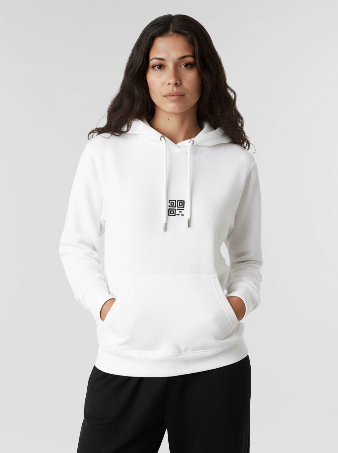 Sweat à capuche QR code unisexe - Scan For A Date - NIGHTFALL