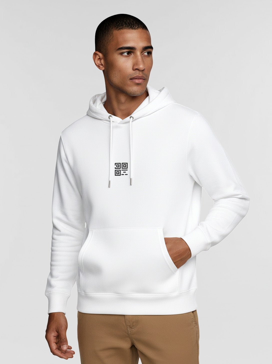 Sweat à capuche QR code unisexe - Scan For A Date - NIGHTFALL