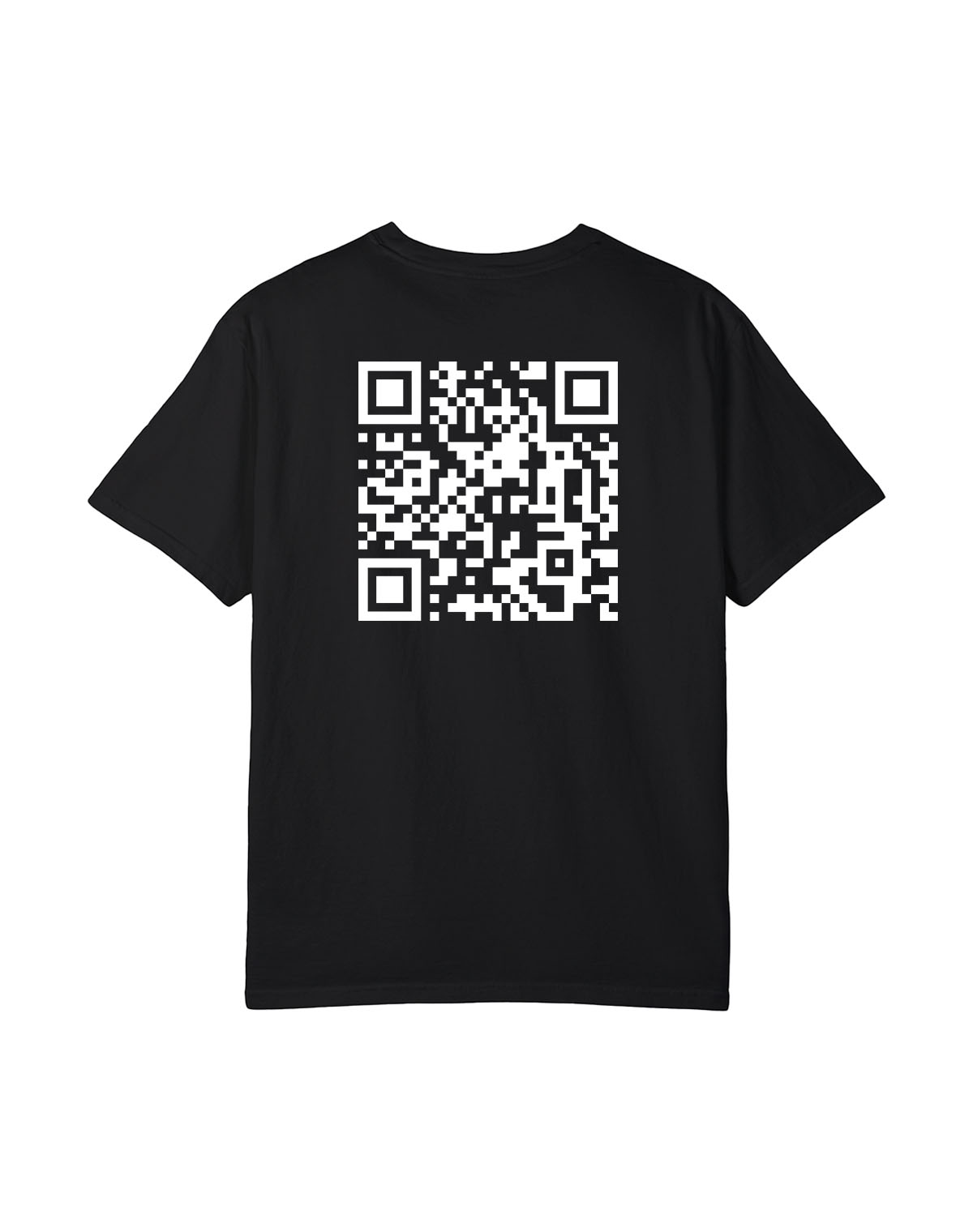 qr code t-shirt black classic