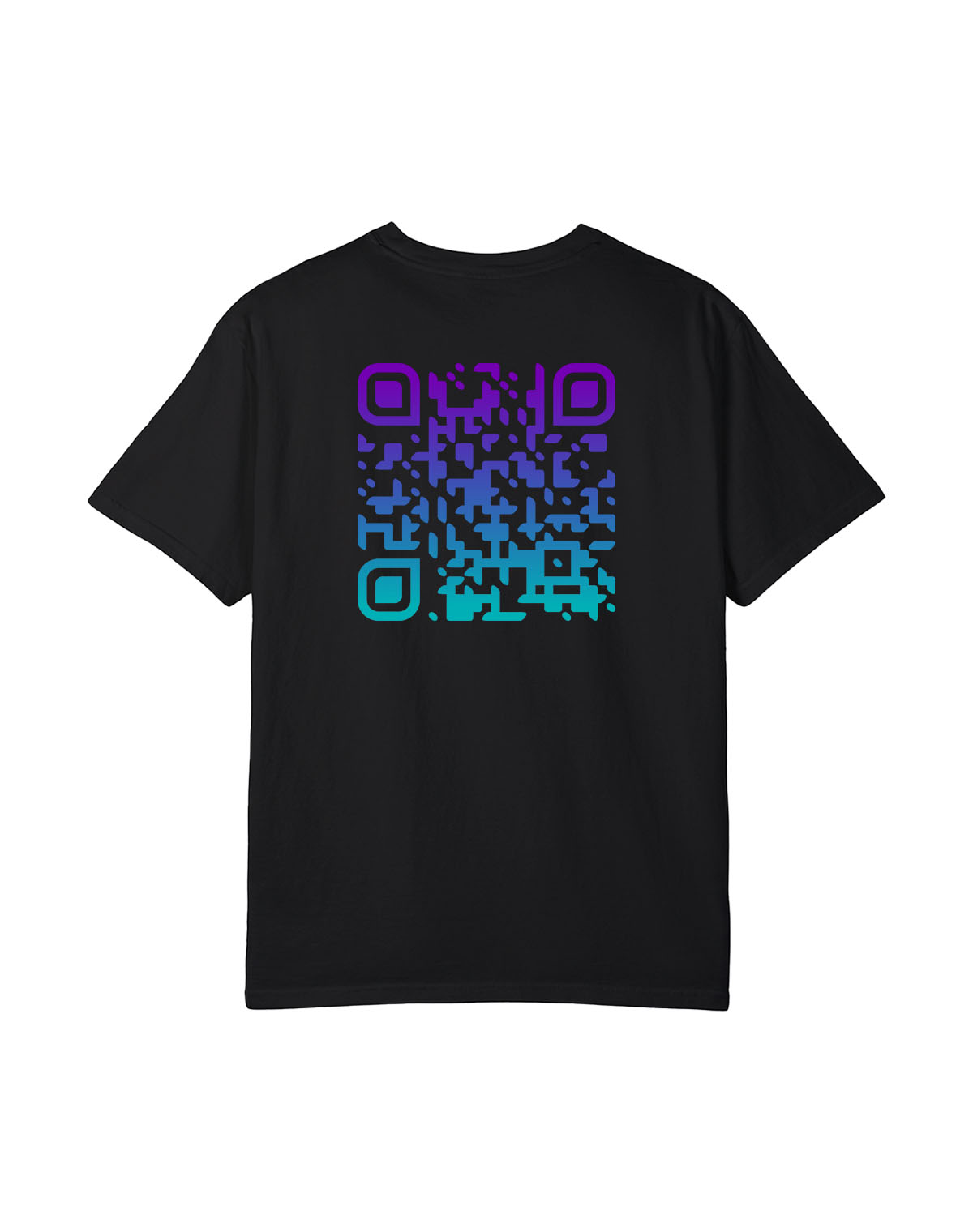 qr code t-shirt black newkid