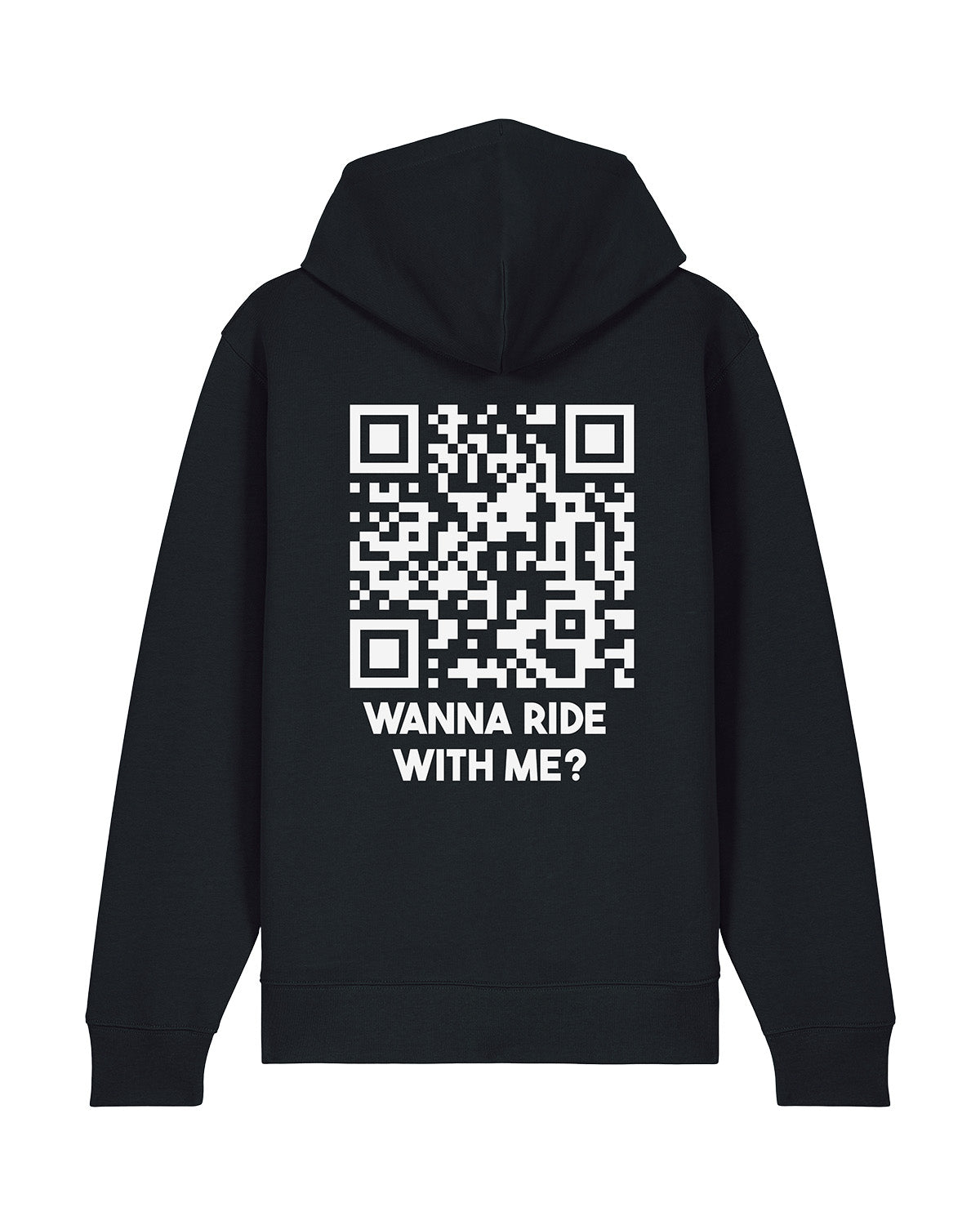QR-Code Zip Hoodie Unisex - Wanna Ride With Me? - CLASSIC