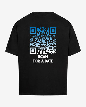Scan For a Date NIGHTFALL Oversized QR Code T-Shirt Unisex