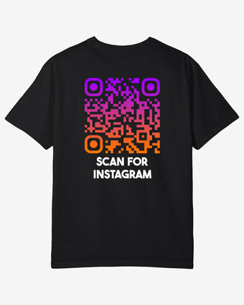 Scan for Instagram SUNSET QR Code T-Shirt Unisex