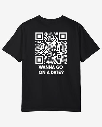Wanna Go On A Date? CLASSIC QR Code T-Shirt Unisex