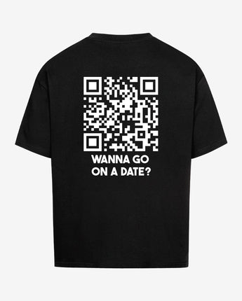 Wanna Go On A Date? CLASSIC Oversized QR Code T-Shirt Unisex